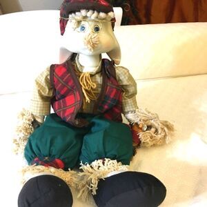 Christmas Vtg Bunny Decor